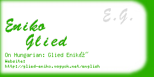 eniko glied business card